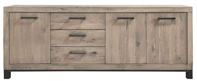 Dressoir Hevano (207 cm) eikenhout moose