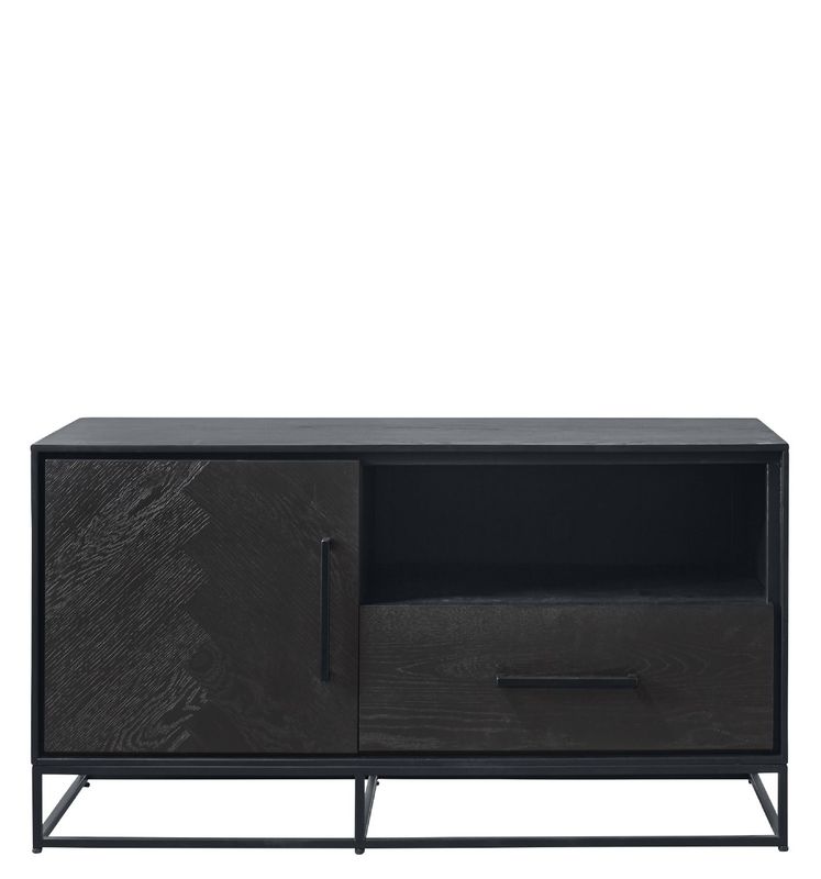 TV-meubel Veneta (109 Cm) eiken fineer zwart