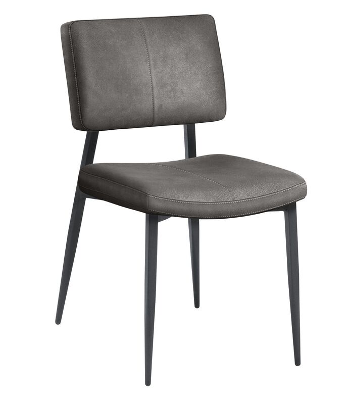 Eetkamerstoel Gento microvezel antraciet