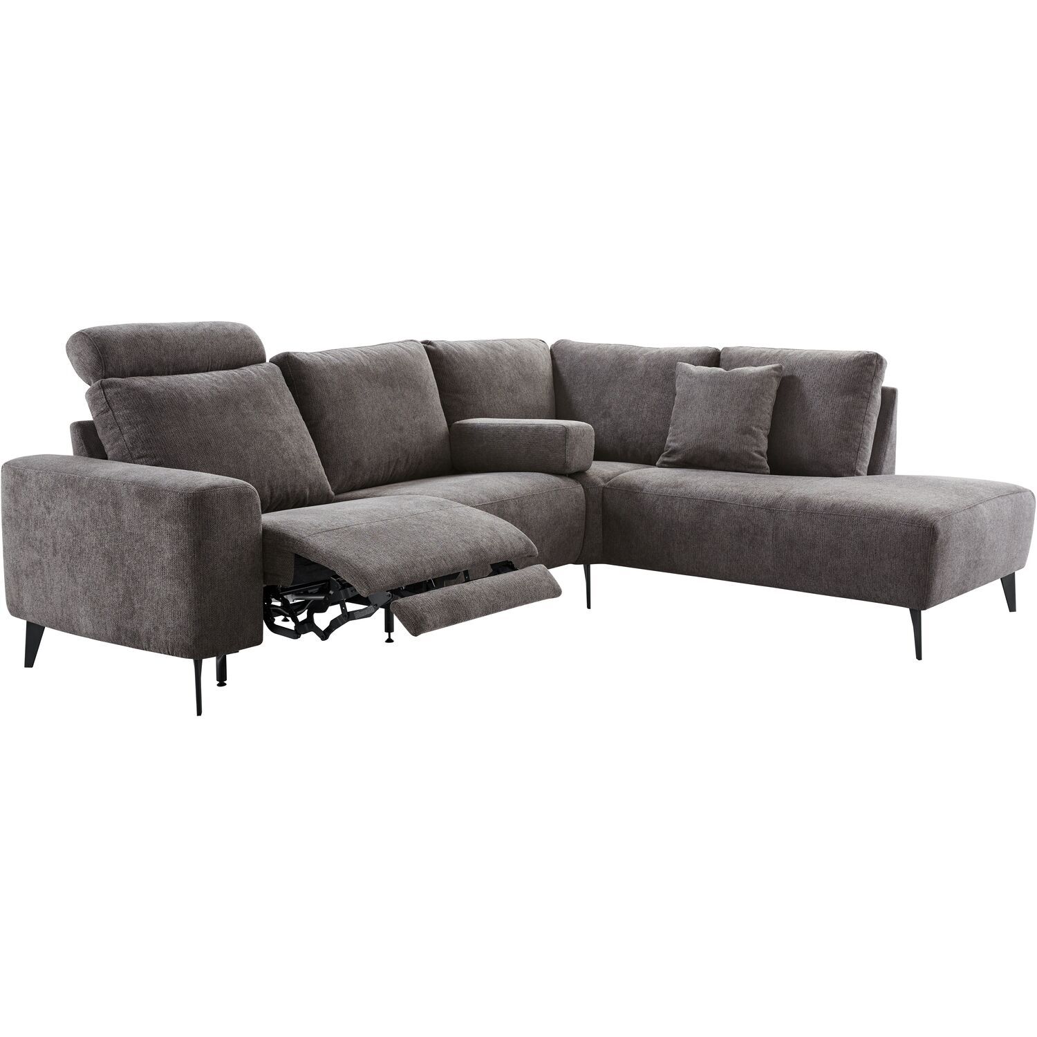 Hoekbank rechts Davanti pocket HR koudschuim donkergrijs