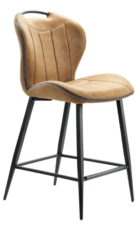 Barkruk Tantini microvezel cognac