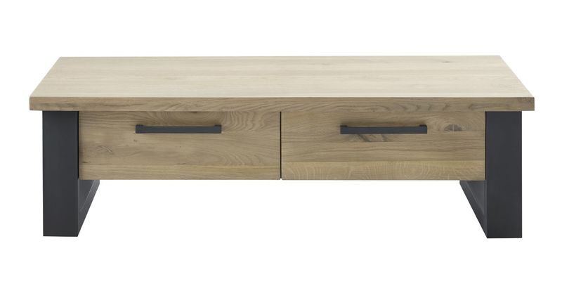 Salontafel Verato eikenhout 70x140 cm rechthoekig natural grey