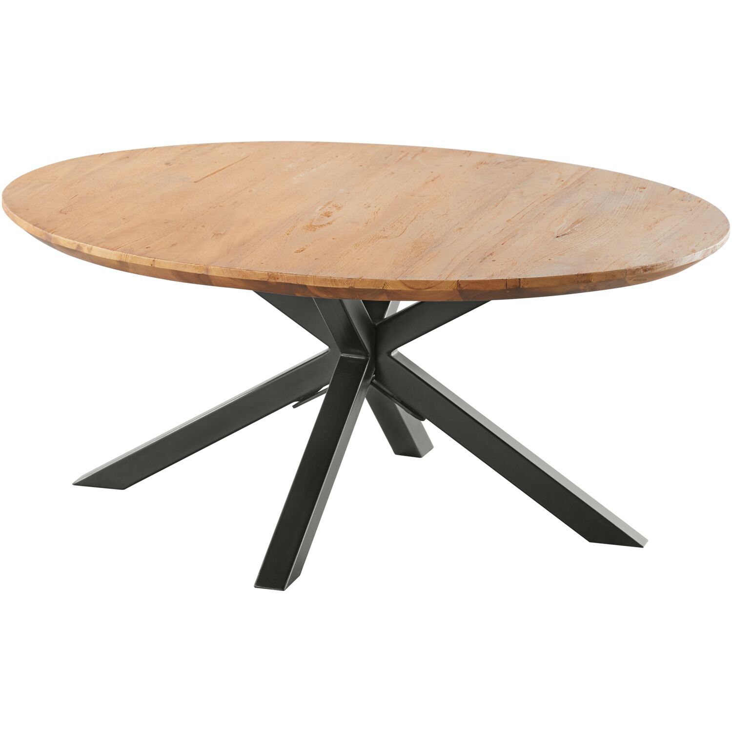 Salontafel Romaro teakhout 90 cm rond mix rough